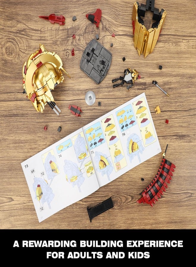 TOY PLAYER Ideas Roman Centurion Helmet Building Set, Collectible Cool Soldier Helmet Home Display Model, Compatible with Lego for Adults, STEM Gift Toy for Teens Boys 8-14 (850 PCS) - Image 5